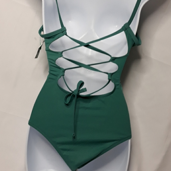 Jade green monokini - Picture 3 of 3